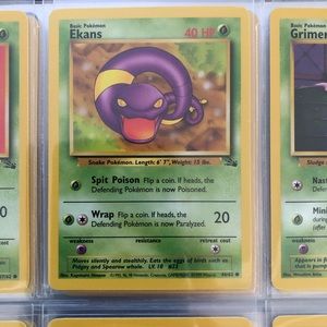 1990’s rare vintage Ekans Pokémon card 46/62